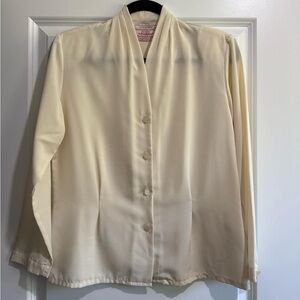 Vintage Pendleton Cream Blouse